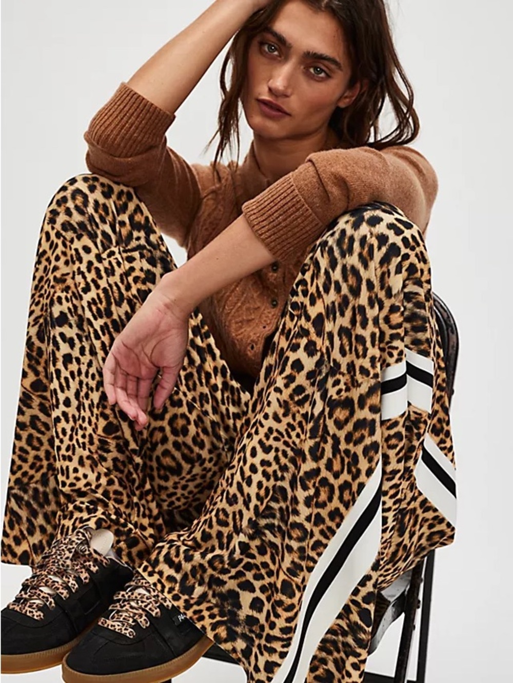 Norma Kamali Cheetah Print Pants